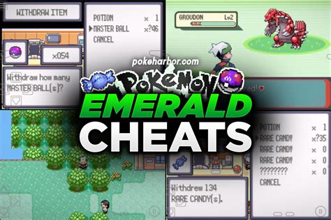 pokemon cheat codes for emerald